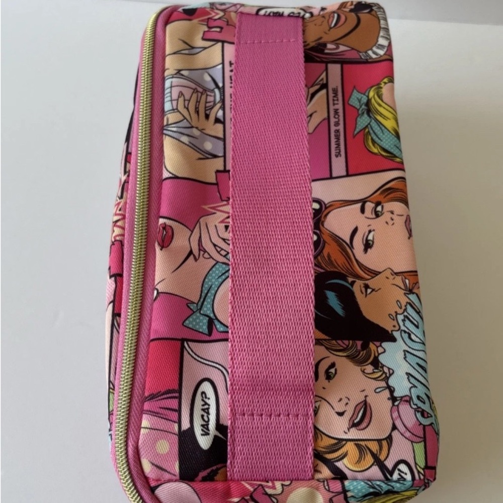 Estee Lauder Pink Comic Print Cosmetic Bag - Picture 4 of 9
